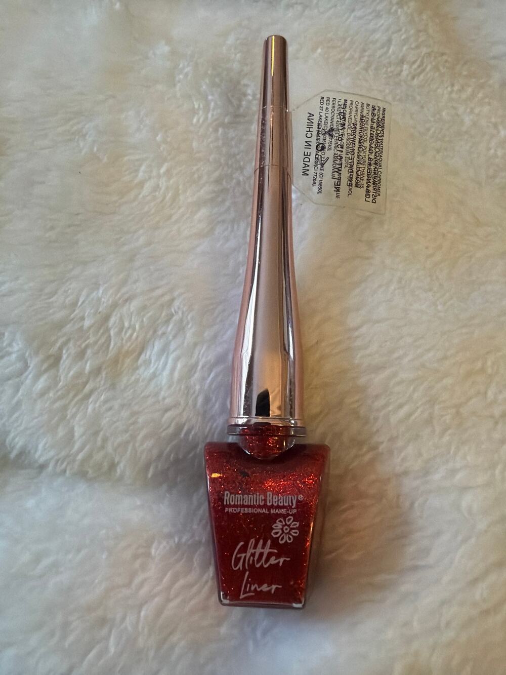 Romantic Beauty Professional Makeup Glitter Eyeliner Red Sparkle Liquid Liner